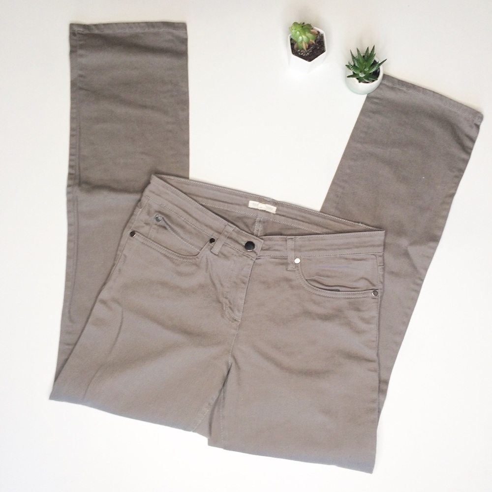 Eileen Fisher Small Light Grey Bootcut Jeans